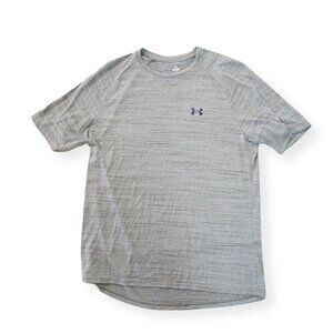 Under Armour Tiger Tech 2.0 Short Sleeve Shirt Men's L Grey Workout Performance